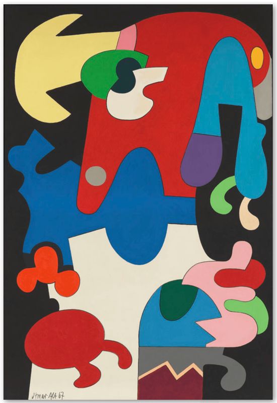 Otmar Alt: Der versteckte Maulwurf, 1967. Öl auf Leinwand.